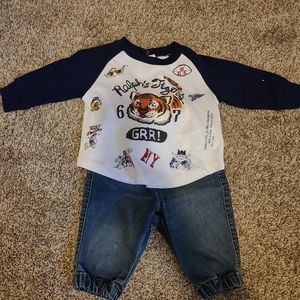 Shirt with Denim jeans